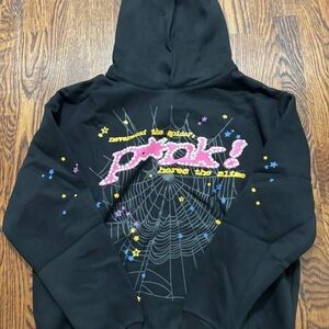 Black Graphic Kids Hoodie